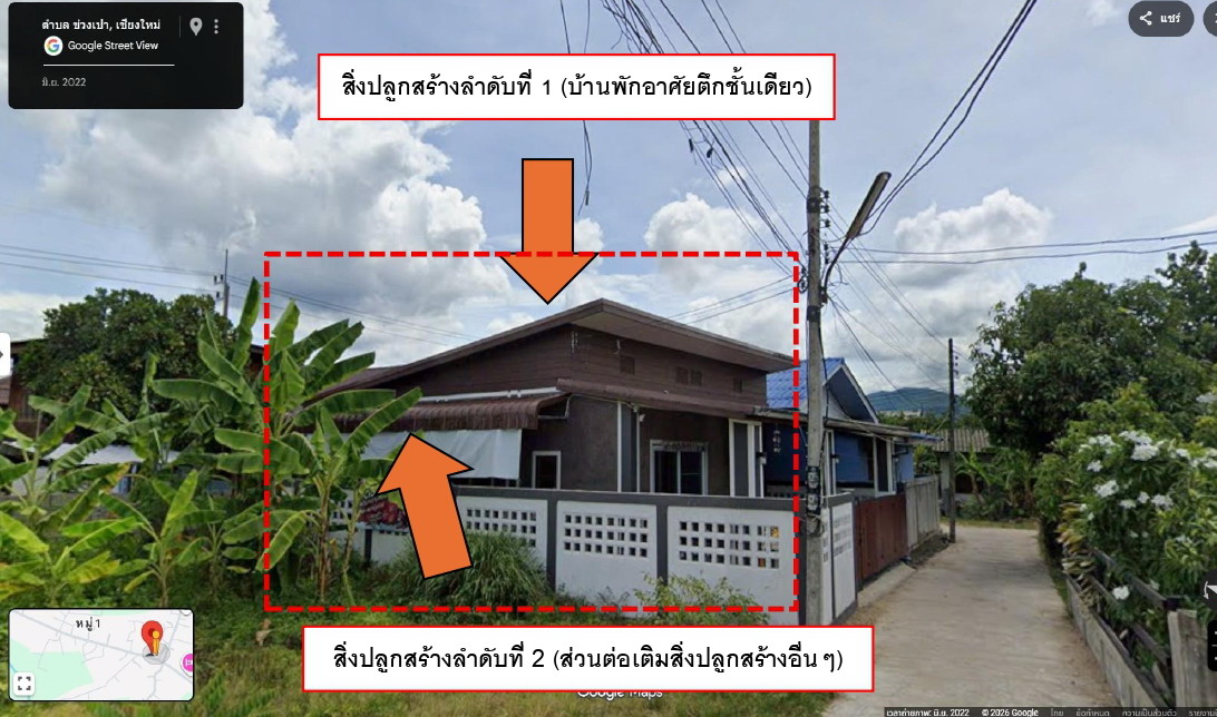 รูปที่ดินพร้อมสิ่งปลูกสร้าง บ้านหลวง จอมทอง เชียงใหม่