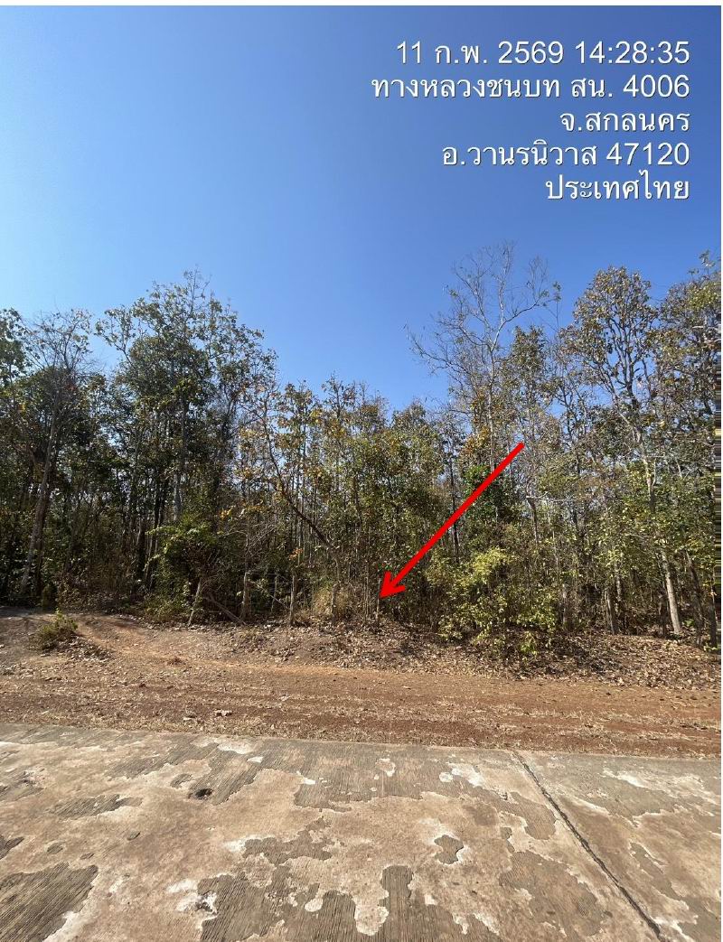 รูปที่ดินว่างเปล่า หนองสนม วานรนิวาส สกลนคร