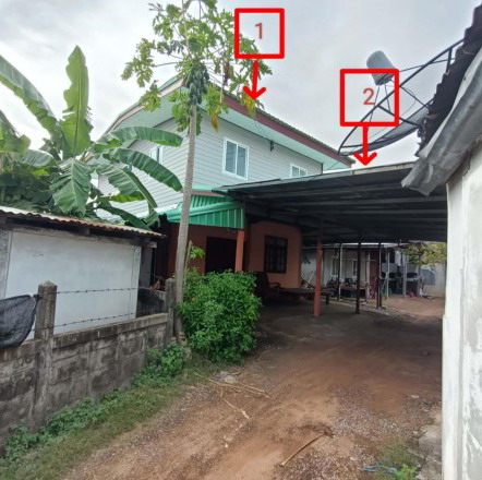 รูปที่ดินพร้อมสิ่งปลูกสร้าง หัวนาคำ ยางตลาด กาฬสินธุ์