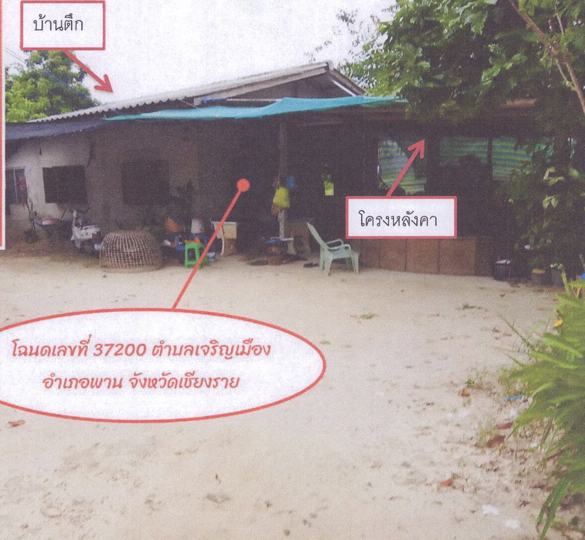 รูปที่ดินพร้อมสิ่งปลูกสร้าง เจริญเมือง พาน เชียงราย