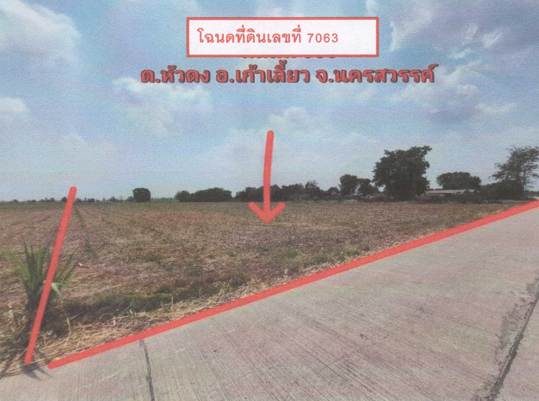 รูปที่ดินว่างเปล่า หัวดง เก้าเลี้ยว นครสวรรค์