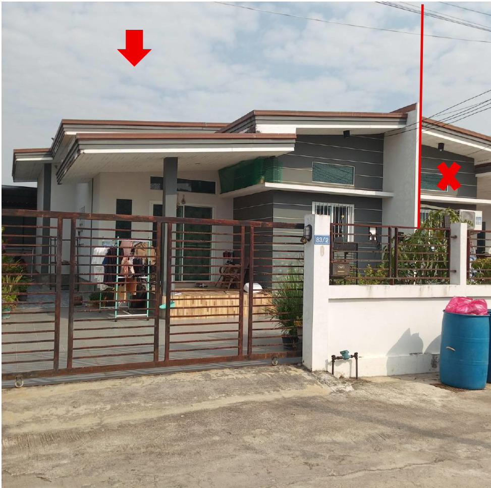 รูปที่ดินพร้อมสิ่งปลูกสร้าง สวนกล้วย บ้านโป่ง ราชบุรี