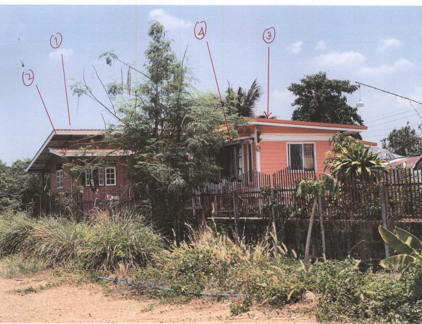 รูปที่ดินพร้อมสิ่งปลูกสร้าง บ้านลำ วิหารแดง สระบุรี