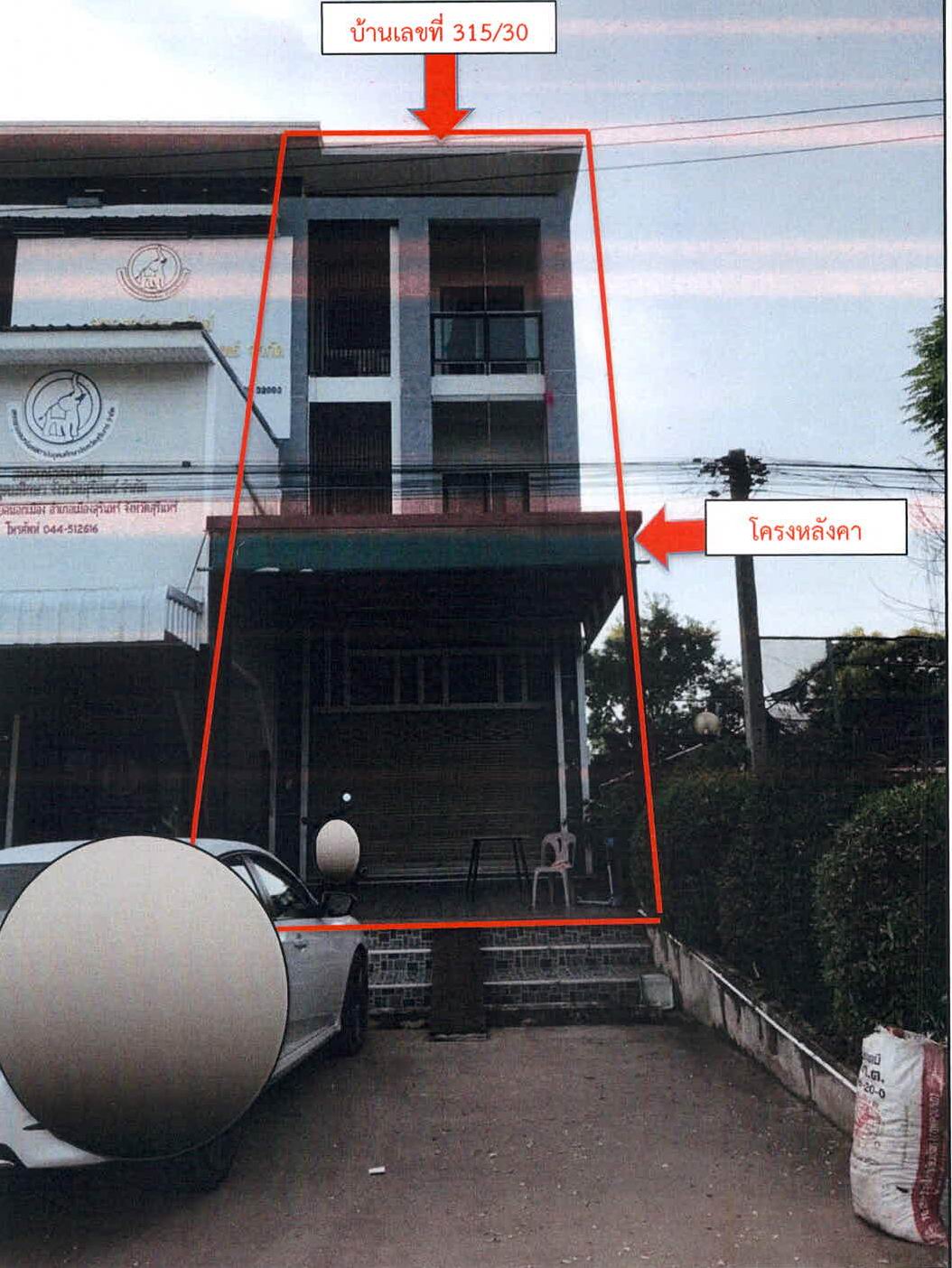 รูปที่ดินพร้อมสิ่งปลูกสร้าง นอกเมือง เมืองสุรินทร์ สุรินทร์