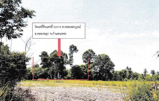 รูปที่ดินว่างเปล่า คลองสมบูรณ์ คลองขลุง กำแพงเพชร