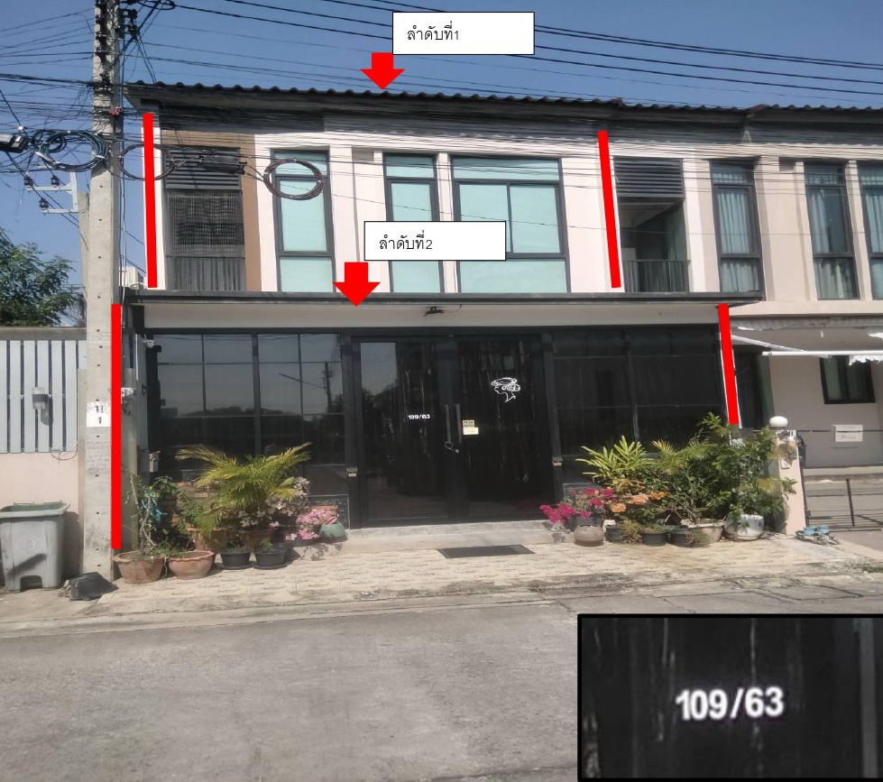 รูปที่ดินพร้อมสิ่งปลูกสร้าง บ้านใหม่ ปากเกร็ด นนทบุรี