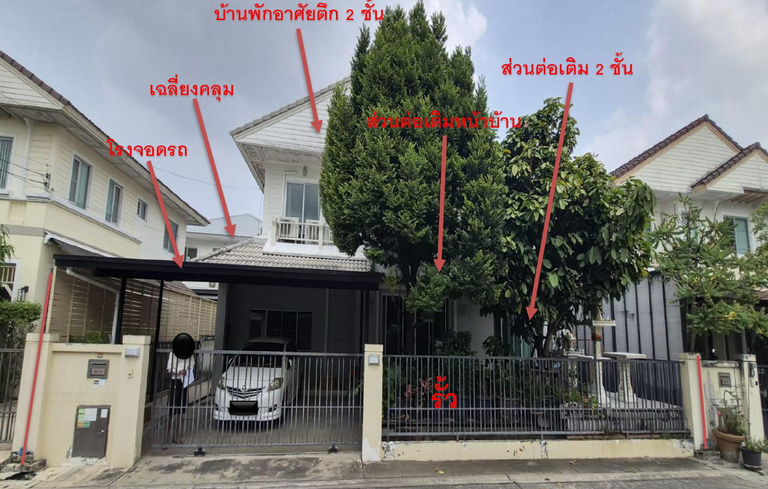 รูปที่ดินพร้อมสิ่งปลูกสร้าง เสาธงหิน บางใหญ่ นนทบุรี