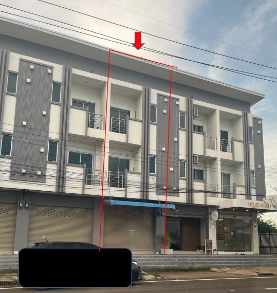 รูปที่ดินพร้อมสิ่งปลูกสร้าง เหนือเมือง เมืองร้อยเอ็ด ร้อยเอ็ด