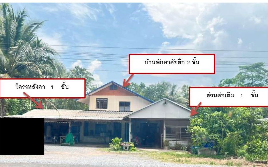 รูปที่ดินพร้อมสิ่งปลูกสร้าง เขาโร ทุ่งสง นครศรีธรรมราช