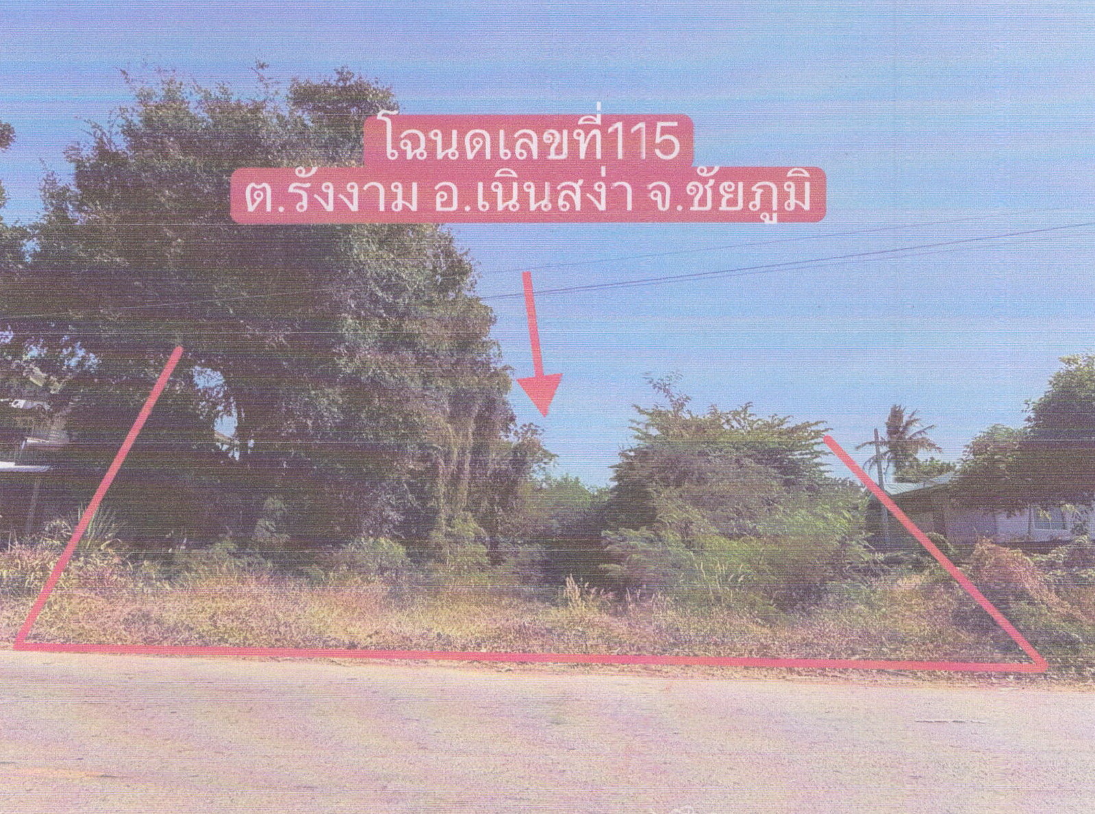 รูปที่ดินว่างเปล่า รังงาม เนินสง่า ชัยภูมิ