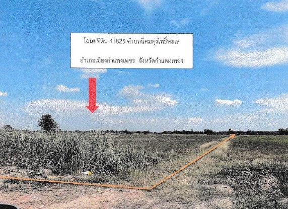 รูปที่ดินว่างเปล่า นิคมทุ่งโพธิ์ทะเล เมืองกำแพงเพชร กำแพงเพชร
