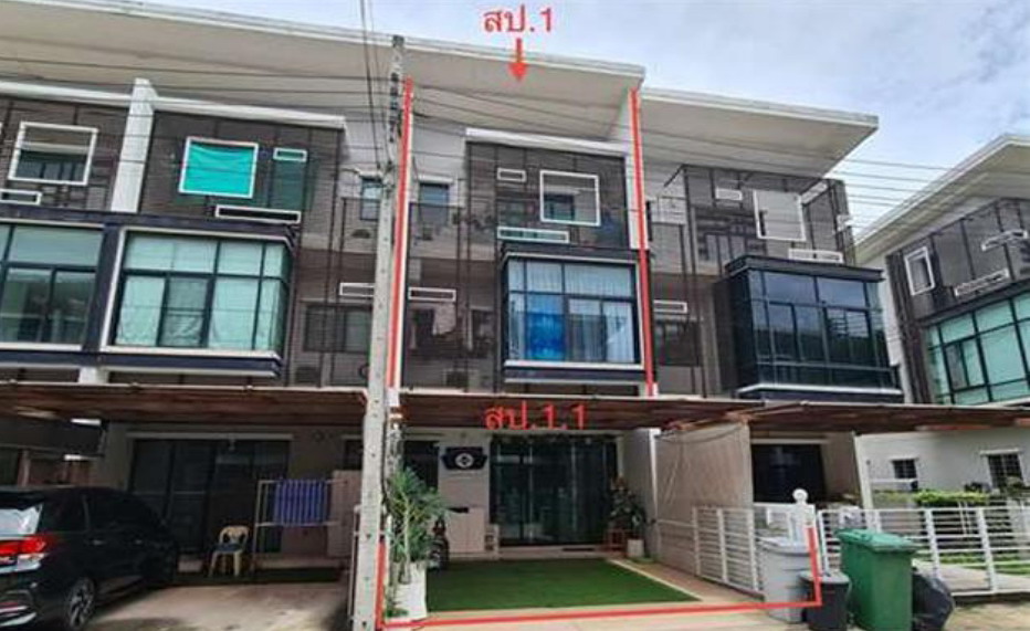 รูปที่ดินพร้อมสิ่งปลูกสร้าง ท่าทราย เมืองนนทบุรี นนทบุรี