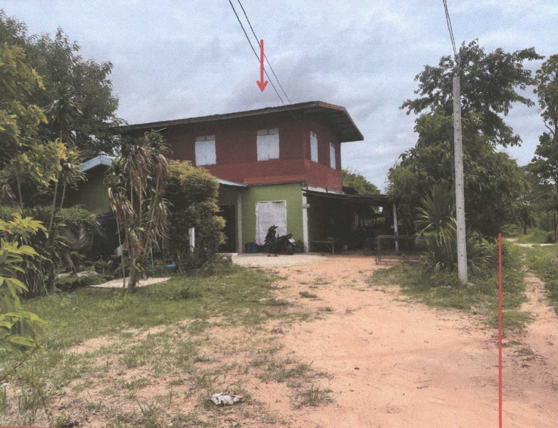 รูปที่ดินพร้อมสิ่งปลูกสร้าง โนนแดง บรบือ มหาสารคาม
