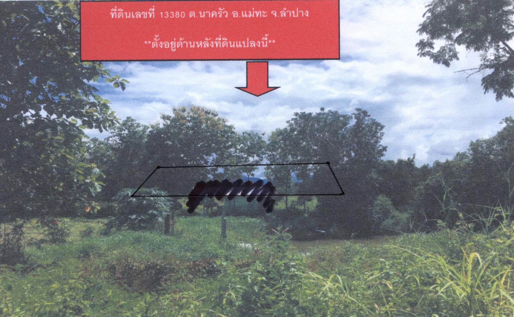 รูปที่ดินว่างเปล่า นาครัว แม่ทะ ลำปาง