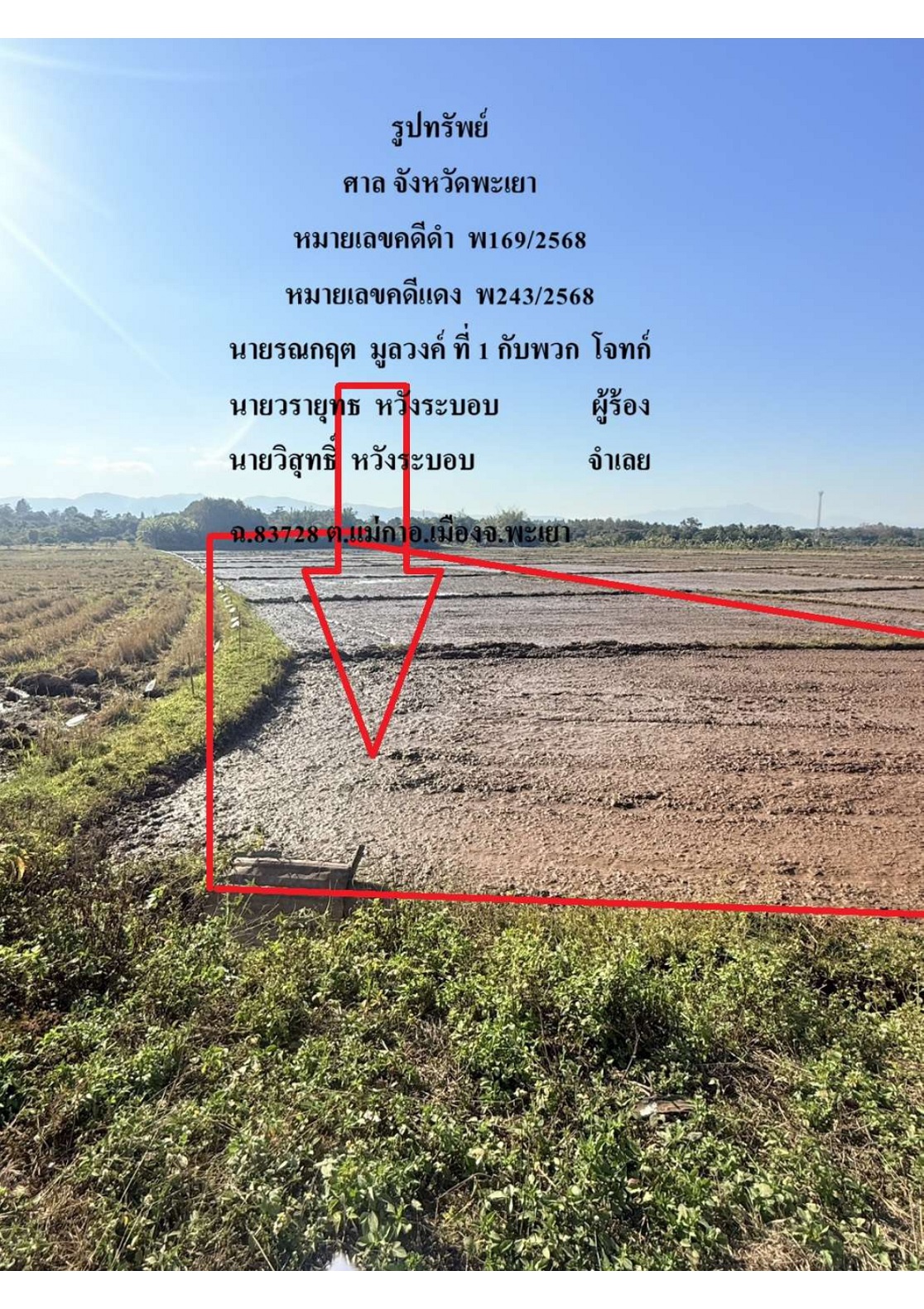 รูปที่ดินว่างเปล่า แม่กา เมืองพะเยา พะเยา
