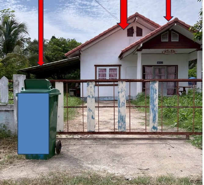 รูปที่ดินพร้อมสิ่งปลูกสร้าง ลาดหญ้า เมืองกาญจนบุรี กาญจนบุรี
