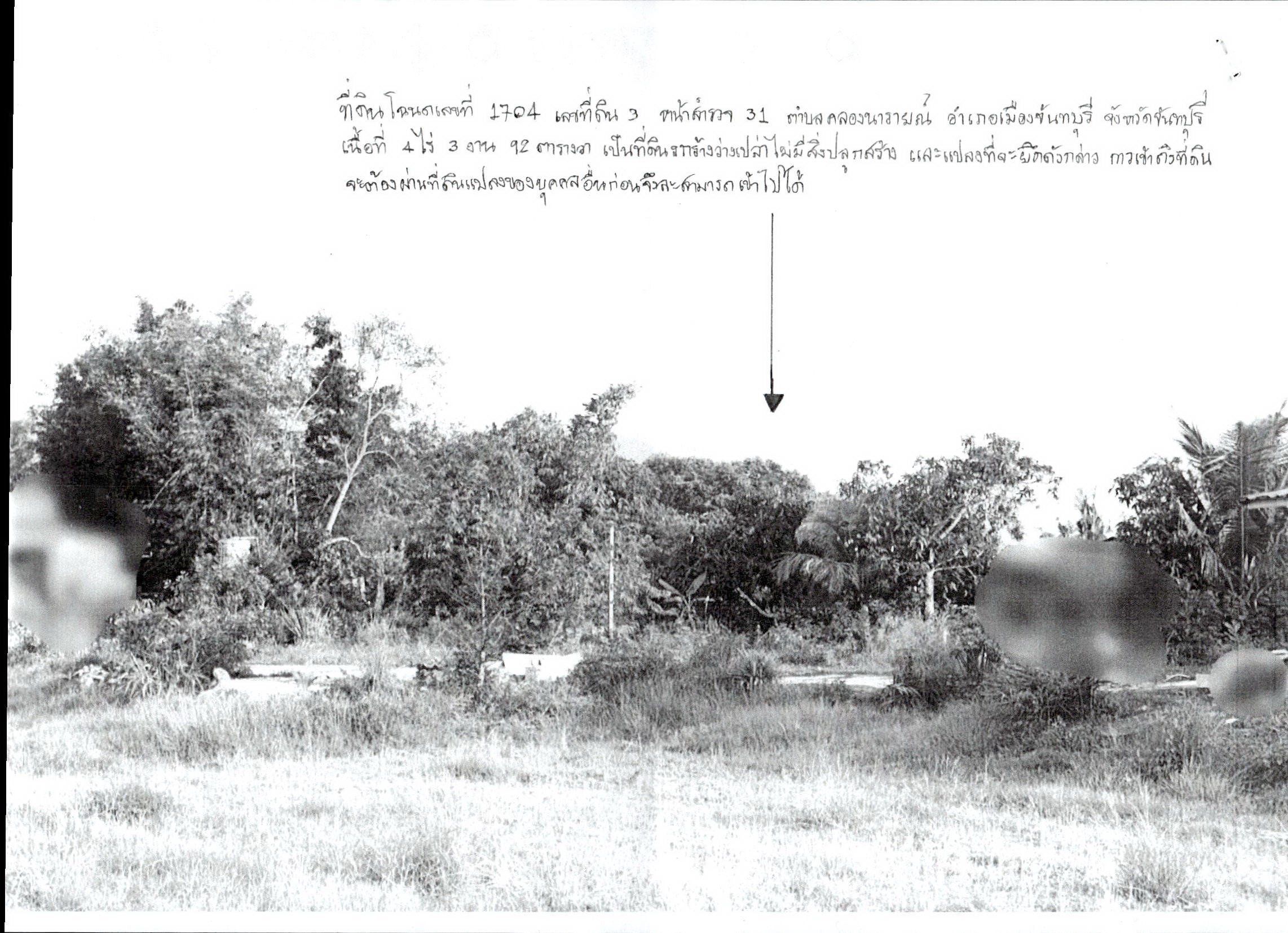 รูปที่ดินว่างเปล่า คลองนารายณ์ เมืองจันทบุรี จันทบุรี
