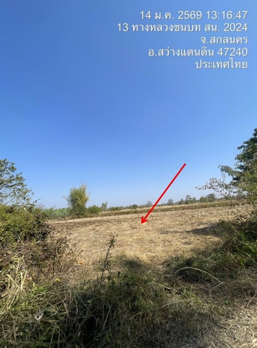 รูปที่ดินว่างเปล่า พันนา สว่างแดนดิน สกลนคร