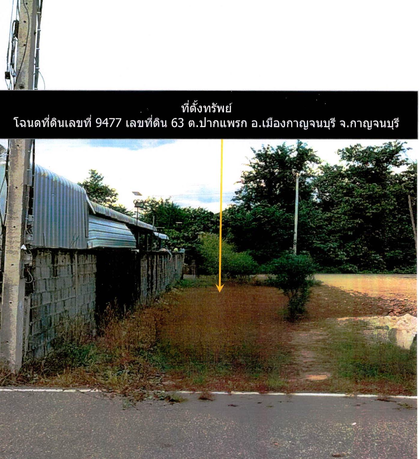 รูปที่ดินว่างเปล่า ปากแพรก เมืองกาญจนบุรี กาญจนบุรี
