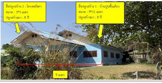 รูปที่ดินพร้อมสิ่งปลูกสร้าง หินโคน ลำปลายมาศ บุรีรัมย์