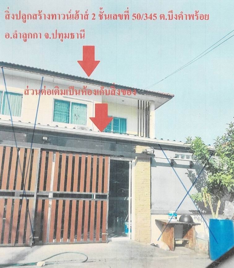 รูปที่ดินพร้อมสิ่งปลูกสร้าง บึงคำพร้อย ลำลูกกา ปทุมธานี