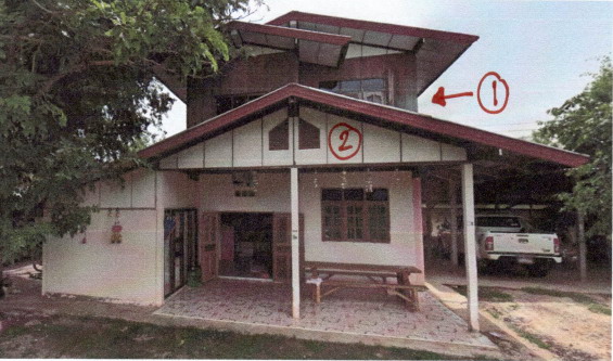 รูปที่ดินพร้อมสิ่งปลูกสร้าง ค้อน้อย สำโรง อุบลราชธานี