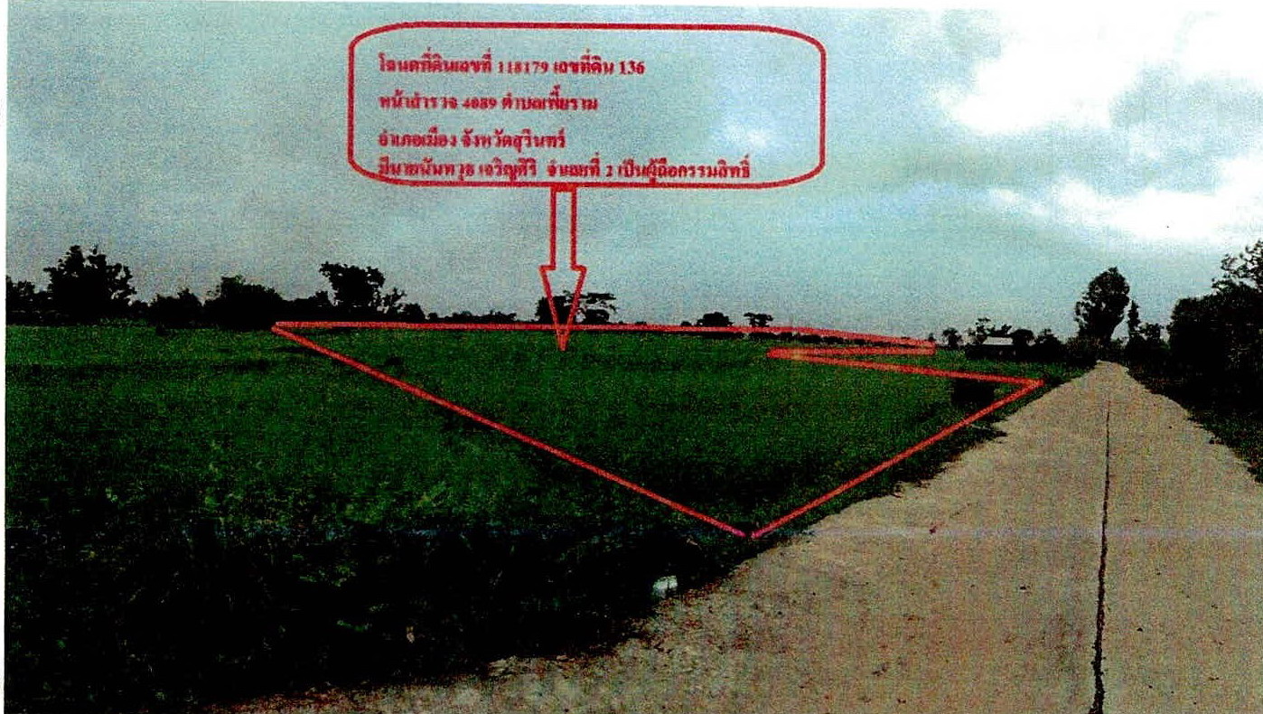 รูปที่ดินว่างเปล่า เพี้ยราม เมืองสุรินทร์ สุรินทร์