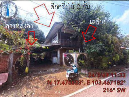 รูปที่ดินพร้อมสิ่งปลูกสร้าง สว่างแดนดิน สว่างแดนดิน สกลนคร