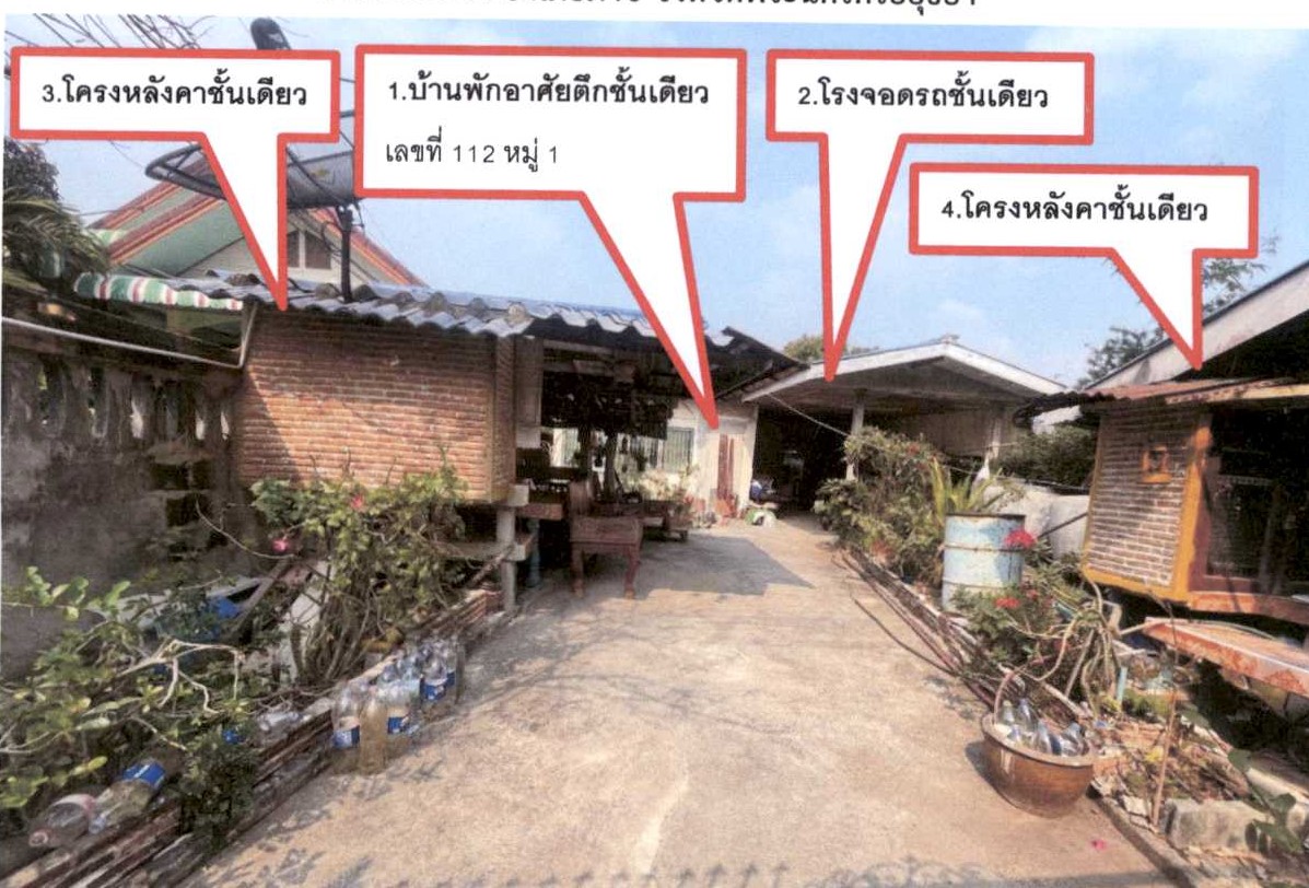 รูปที่ดินพร้อมสิ่งปลูกสร้าง โคกม่วง ภาชี พระนครศรีอยุธยา